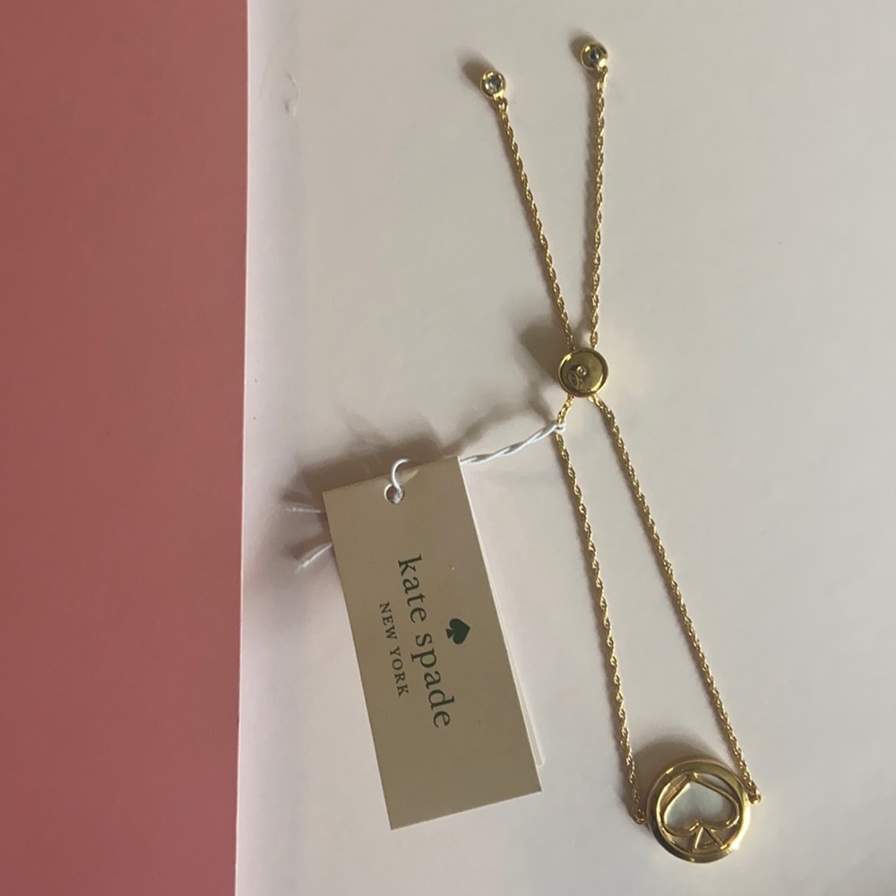 Kate Spade adjustable gold bracelet